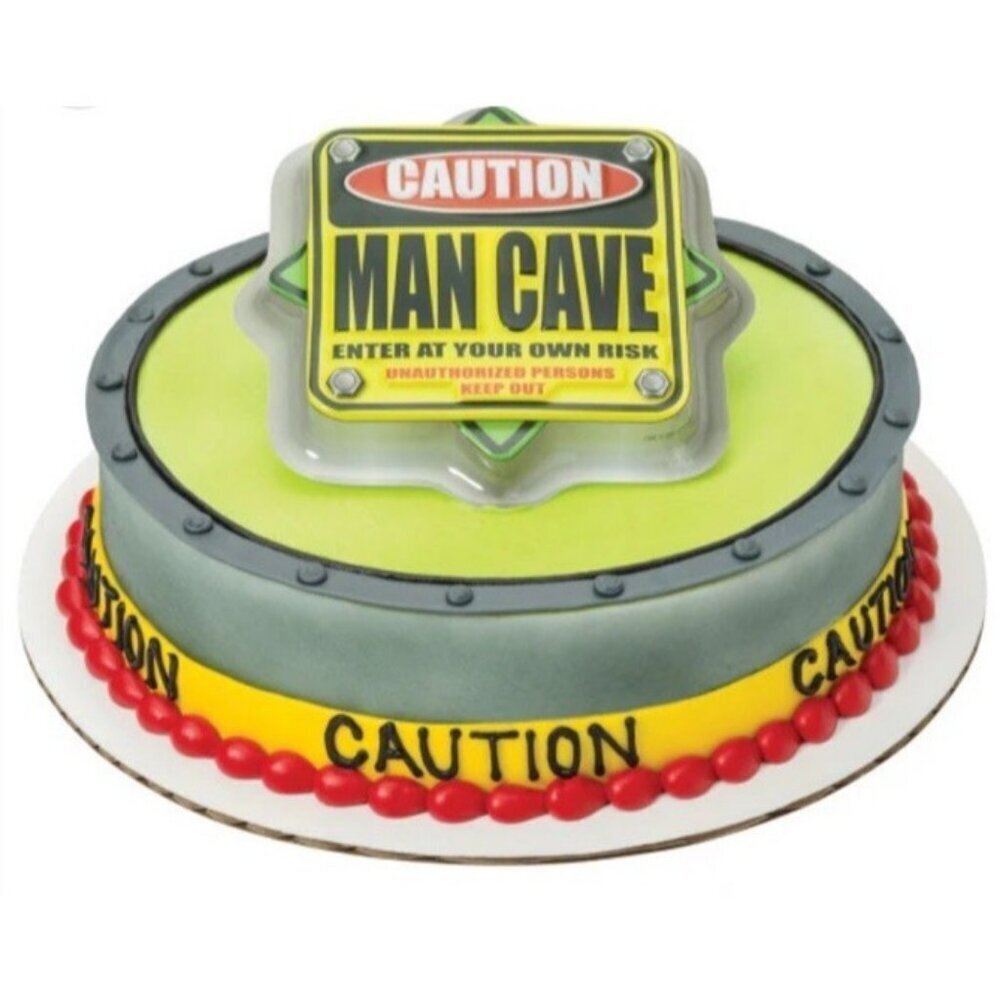 Man Cave Cake Topper Birthday Wedding Bachelor Party